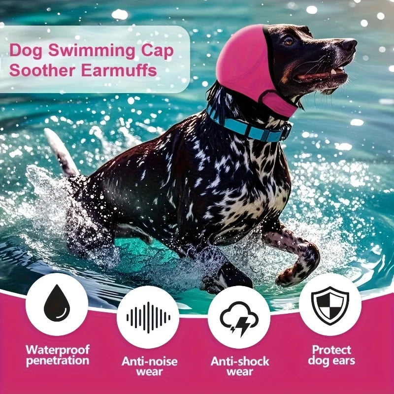Adjustable Dog Earmuffs - Noise Reduction, Comfortable Quiet Head Cover, Calming Head Wrap, Suitable for Bathing, Grooming, Thunder, Fireworks - Durable Pet Supplies, Suitable for Squirrels