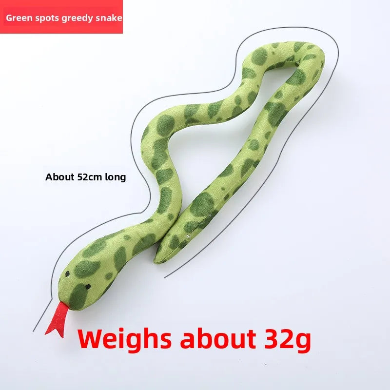 Cat Nip Snake Toys for Indoor Snaky Toy for Kitten Play Soft Plush Toy for Kitty Chewing Teeth Cleaning Interactive Toy for Pets
