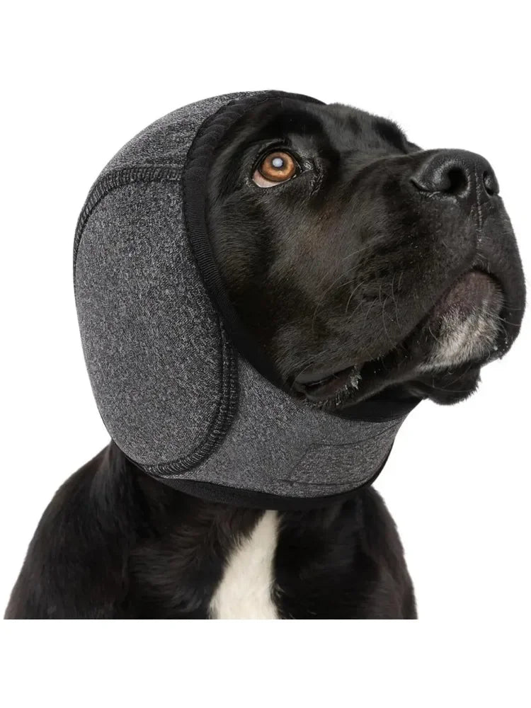 Waterproof Noise Cancelling Dog Ear Muffs for Swimming & Grooming - Calming Hood To Relieve Pet Anxiety & Prevent Shock